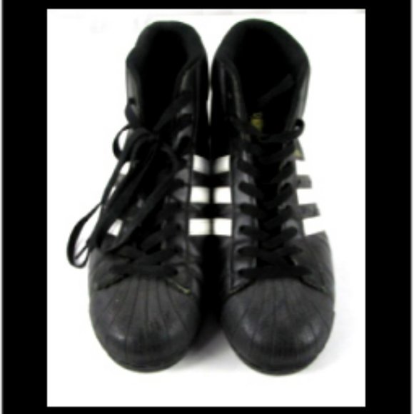 New Men\'s Adidas Originals Superstar Pro Model Athletic Leather Shoes Black/Gold main image 11